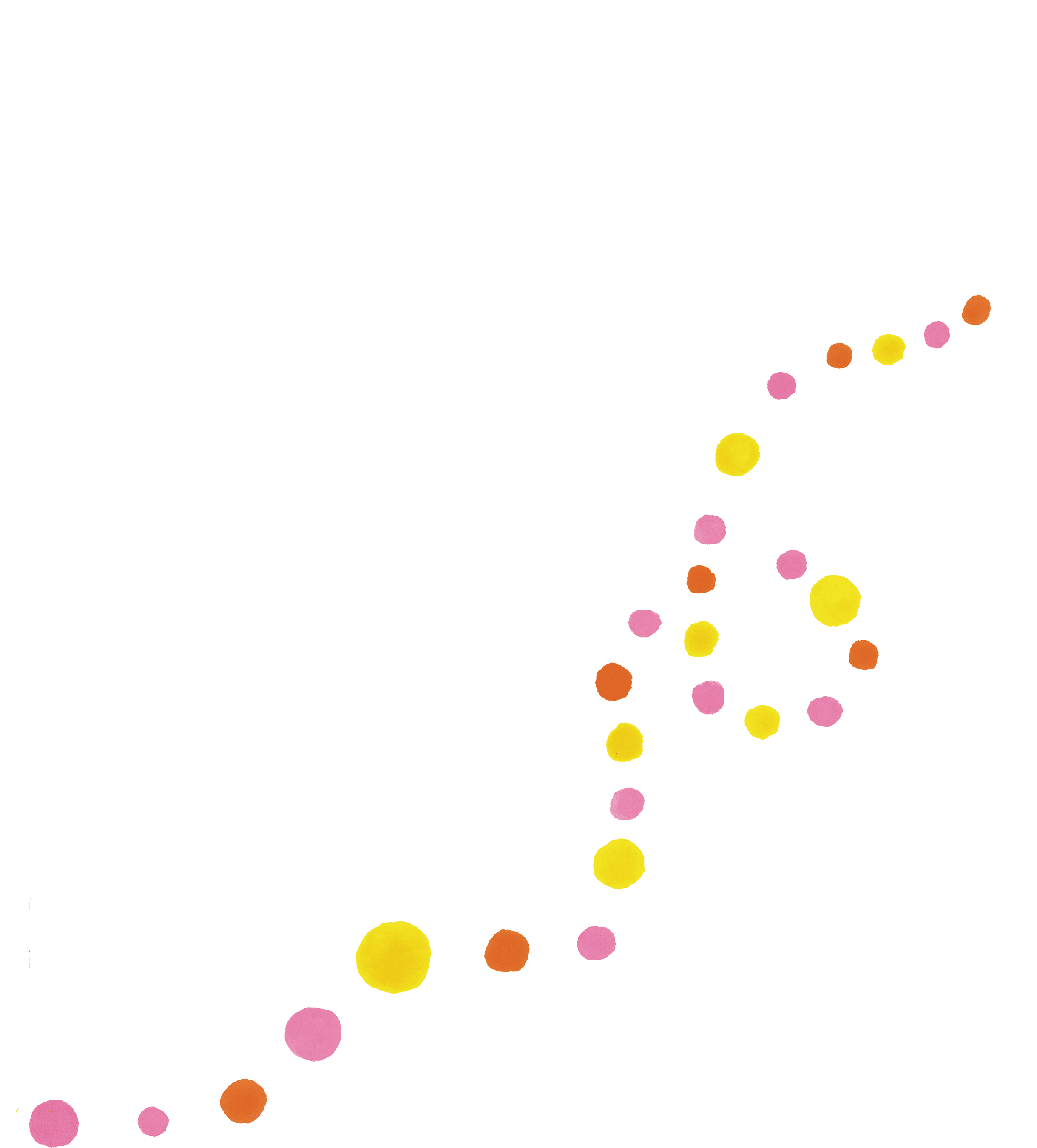 水玉あしらい
